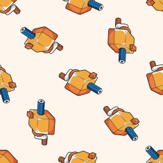 stationary pencil sharpner cartoon seamless pattern background N2