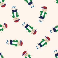 student cartoon seamless pattern background N102