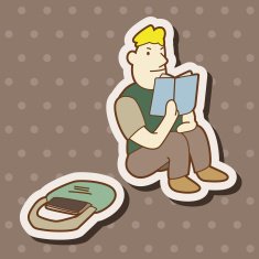 student cartoon theme elements N177