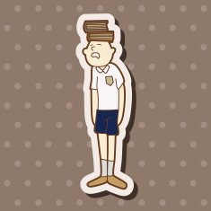 student cartoon theme elements N182