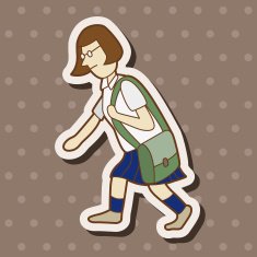 student cartoon theme elements N183