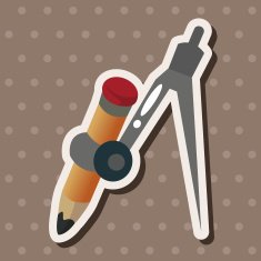 Stationery compasses theme elements N12