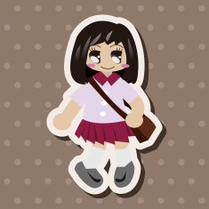 student cartoon theme elements N194
