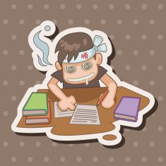 student cartoon theme elements N198