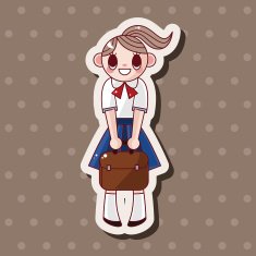 student cartoon theme elements N231
