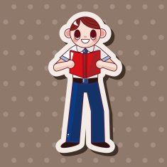 student cartoon theme elements N233