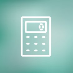 Calculator thin line icon N3