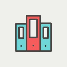 Binder thin line icon