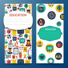 Flat education infographic background N12
