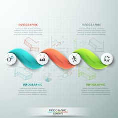 Modern infographics options banner N109