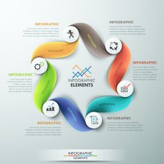 Modern infographics options banner N110