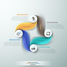 Modern infographics options banner N111