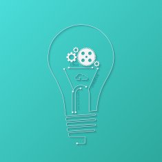 Vector modern light bulb background N11