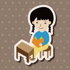 student cartoon theme elements vector eps N93