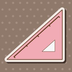 stationary triangle theme elements vector eps N7