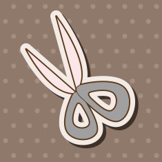 stationary scissors theme elements vector eps N11