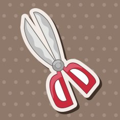 stationary scissors theme elements vector eps N12