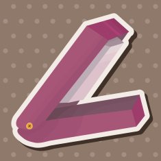 stationary stapler theme elements vector eps N15