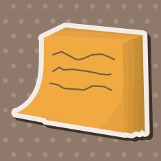 stationary note theme elements vector eps N15