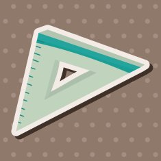 stationary triangle theme elements vector eps N8