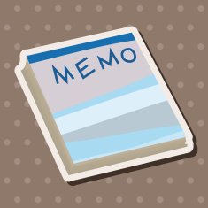 stationary note theme elements vector eps N16