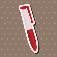 stationery pen theme elements vector eps N12