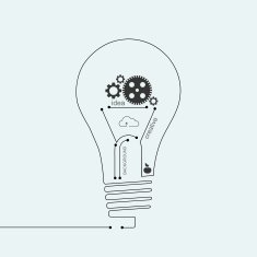 Vector modern light bulb background N12