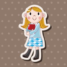 student cartoon theme elements vector eps N118