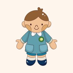 student cartoon theme elements vector eps N139