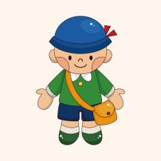 student cartoon theme elements vector eps N141