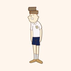 student cartoon theme elements N246