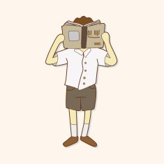 student cartoon theme elements N247