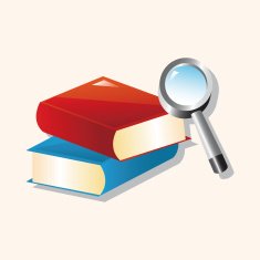 book and Magnifier theme elements N4