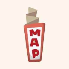 Travel equipment map theme elements N3