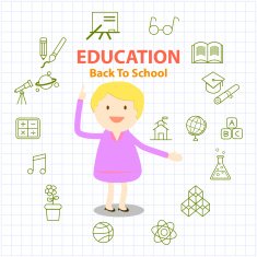 education illustration for design