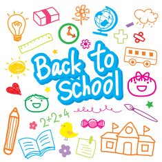 Back To School Draw Kid Cute Cartoon Vector Design