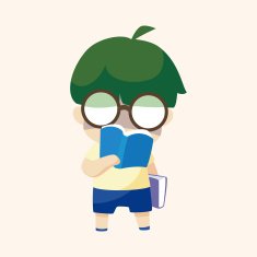 student cartoon theme elements N279