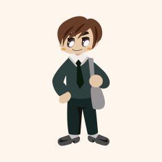 student cartoon theme elements N283