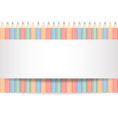 Row of color pencils