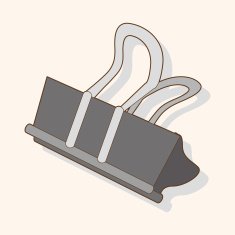 stationary spring clip theme elements vector eps N9
