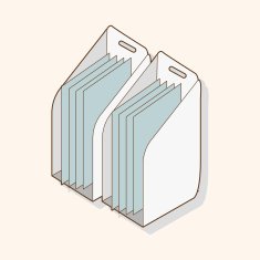 stationary document case theme elements vector eps N5