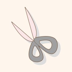 stationary scissors theme elements vector eps N13