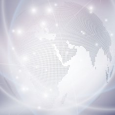Dotted world globe light design vector illustration N2