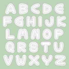 Vector type fonts N2
