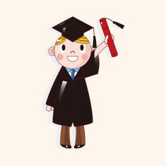 student cartoon theme elements vector eps N142