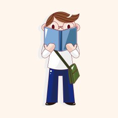 student cartoon theme elements vector eps N143