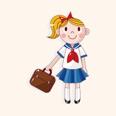 student cartoon theme elements vector eps N145
