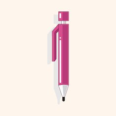 stationery auto pencil theme elements vector eps N5