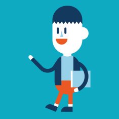 Businessman reading book cartoon eps N4