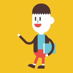 Businessman reading book cartoon eps N5